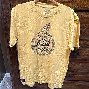Howitzer Yellow Graphic Don’t Tread On Me Tee with Snake Design